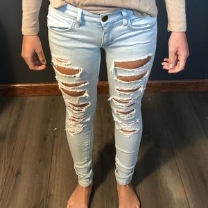 American Eagle ripped jeans